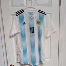 Adidas Lionel Messi 10 Argentina AFA Soccer T-Shirt Men Sz L