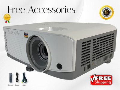 ViewSonic PG603W DLP Projector for Daily School Use 3600 Lumens 2160p w/Bundle 