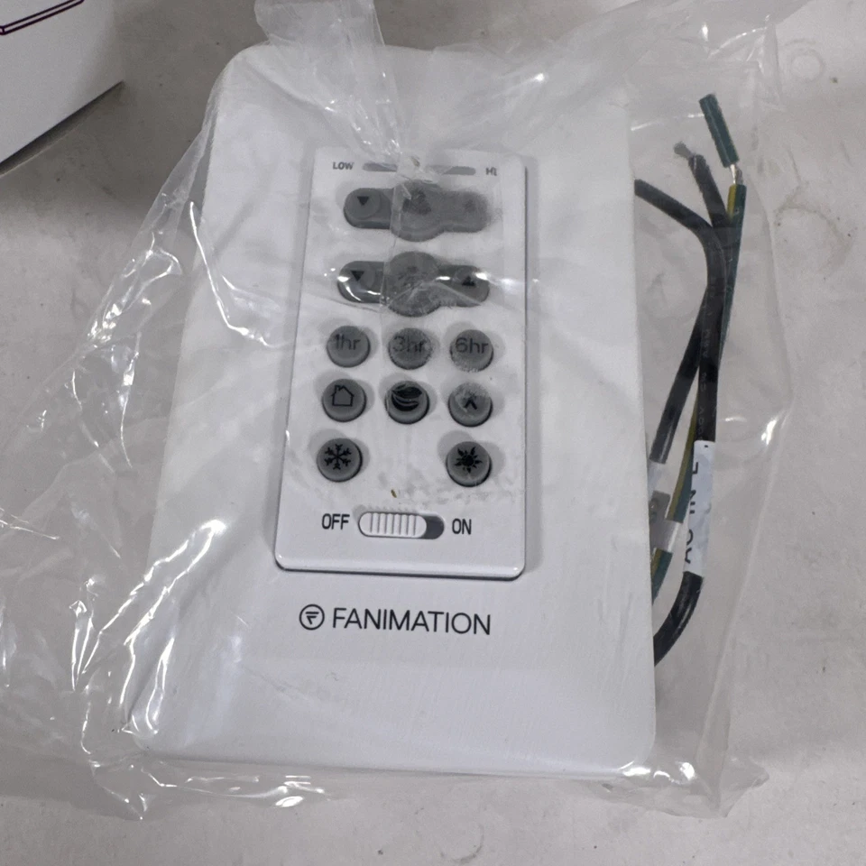 Fanimation TW206D DC reversible Fan and Light Wall Remote Control - Grey - Image 2 of 4