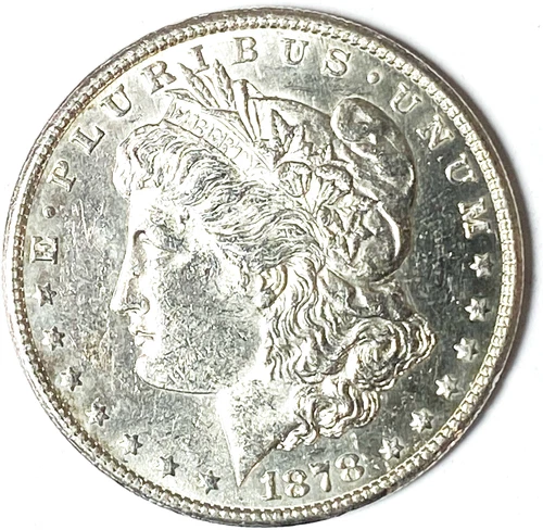 1878 S $1 Morgan Silver One Dollar US Coin San Francisco VAM 16 AU
