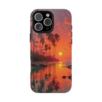 Phone Ink - Case for iPhone, Samsung, Pixel - Hawaii Sunset Palm Trees