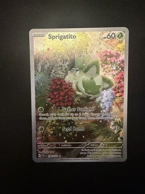 Pokemon TCG Sprigatito Illustration Rare Paldea Evolved Karte 196/193 NM
