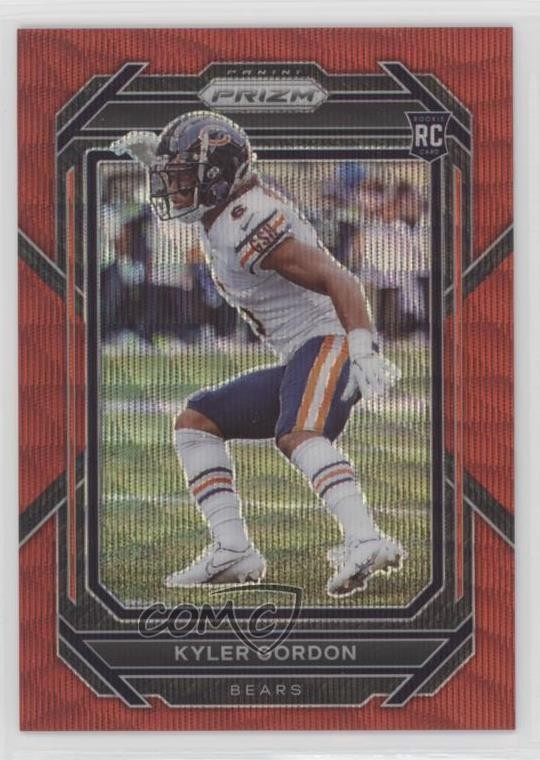 2022 Panini Prizm Rookies Red Wave Prizm 114/149 Kyler Gordon #385 e0v