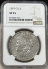1897-O $1 Morgan Silver Dollar NGC XF45