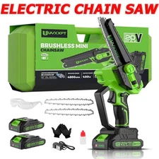 8'' Handheld Electric Chainsaw Cordless Chain Saw Wood Cutter With Battery 2025
