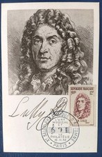 Carte Maximum Timbre N° 1083 Lulli Jean-Baptiste Oblitéré Paris 1956