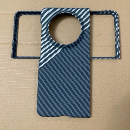 Luxury Fibre PU Leather Hybrid Back Case and Side Frame Cover For HONOR Magic V5 - Picture 3 of 22
