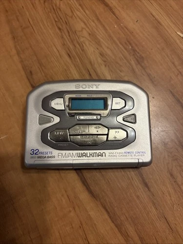 Sony Walkman WM-FX493 FM/AM Cassette Player 32 Presets Mega Bass