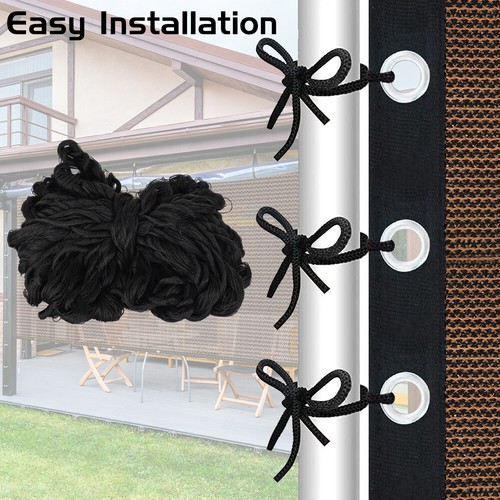 Sun Shade Sail Canopy Shelter Patio Yard Pool Mesh Cover Outdoor UV Protection - Picture 8 of 10