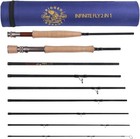 2-in-1 Compact Multi-function Fly Fishing Travel Rod. 2 Rods 273cm, 213cm + Case