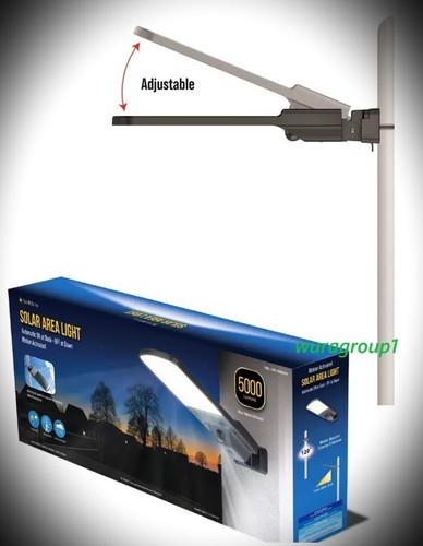 5000L Solar Security Area light Motion Activated Auto Dusk-Dawn Up to 12hrs Lite - Picture 4 of 6