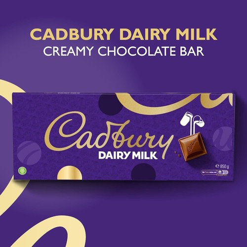Extra-Large Cadbury Dairy Milk Chocolate Gift Bar, The Classic Creamy Taste 850g - Picture 5 of 7