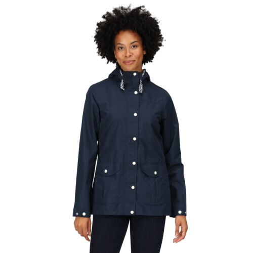 Chaqueta impermeable Regatta Bayarma para mujer con capucha al aire libre damas abrigo de lluvia PVP £90 - Imagen 24 de 37