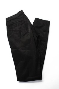 Citizens-of-Humanity-Black-Cotton-Blend-Avedon-Low-Rise-Skinny-Leg-Pants-Size-25