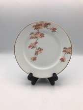 Fukagawa Arita Bread  Butter Plate 6 3/8" Japanese Maple Hand Painted Gold Trim