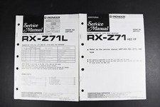 Pioneer RX-Z71L RX-71 Cassette Deck Receiver Service Manual - Genuine Original