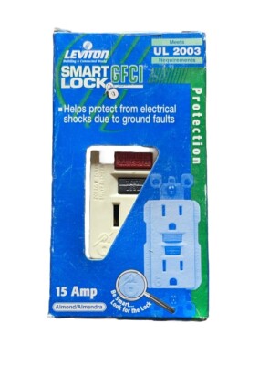  Leviton 8599-A SmartLock Ground Fault (GFCI) Duplex Receptacle ~ 8 Units 