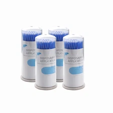 400 Dental Micro Brush Microbrush Bendable Applicator Tips Regular Blue 2.5mm