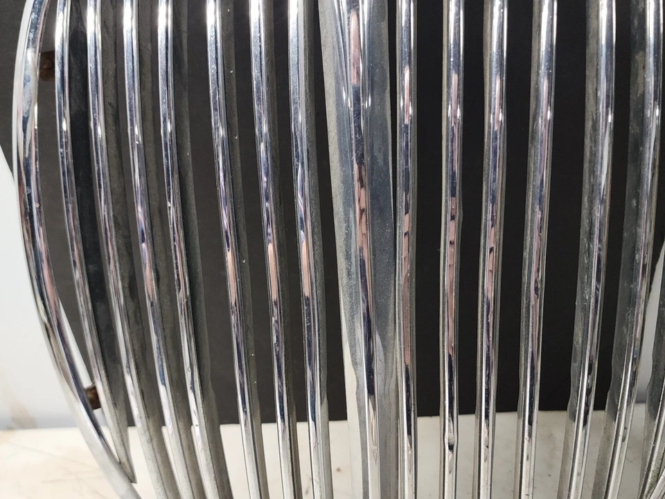De colección Jaguar Mark II 3,8 litros cromo placa frontal parrilla automóvil Foto 3 de 4
