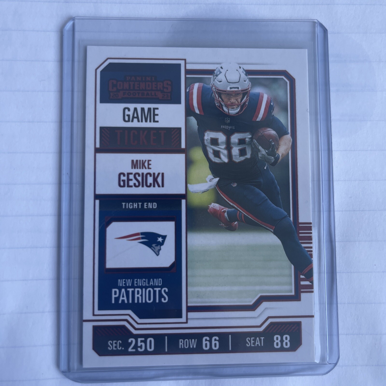 2023 Panini Contenders - Bronze Game Ticket #70 Mike Gesicki