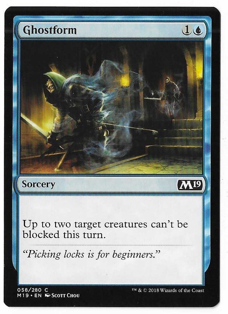 MTG Ghostform Core Set 2019 (M19) Common Magic Card #058/280 Unplayed