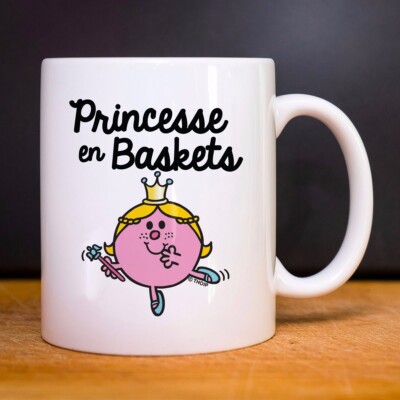 Tasse Tasse Keramik weiß BASKETBALLPRINZESSIN.