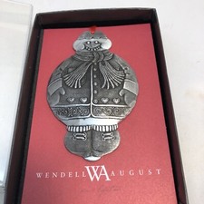 wendell august ornament snowman shaped Dated 2011