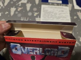 Overlord (Nintendo NES) CIB 100% Complete W/ Poster! NEAR MINT to MINT!