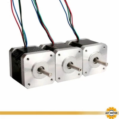 Nema17 Stepper Motor 3PCS 2.4A 48mm 0.9° 60oz-in Bipolar Φ5mm 17HM5424 ACT Motor - Bild 1 von 4