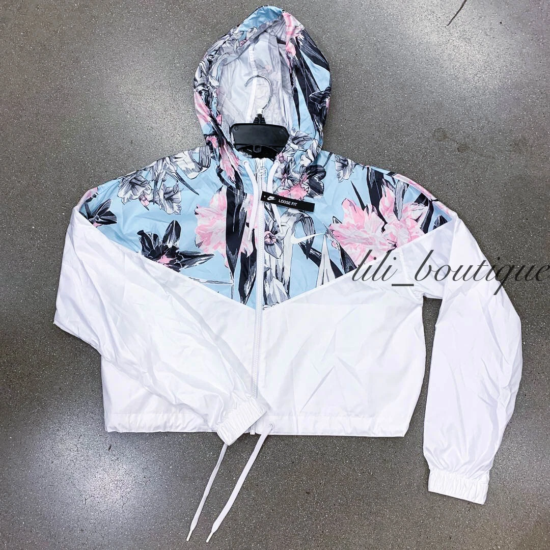 Nike windbreaker floral top