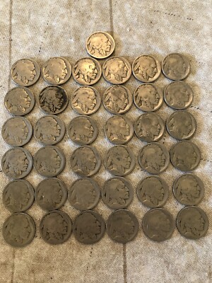 Dateless Buffalo Nickels - Lot of 37