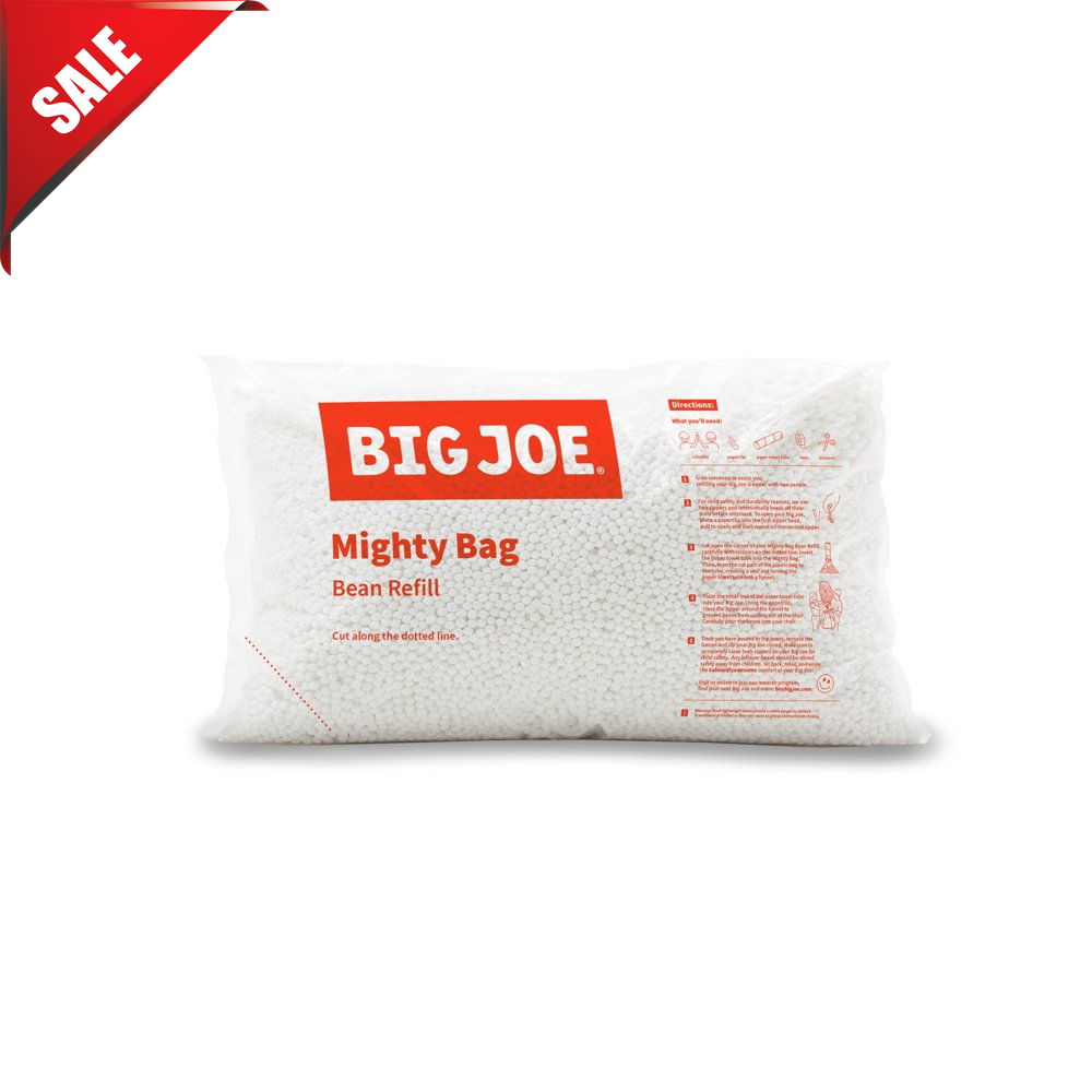 Big Joe Bean Bag Refill Safe Durable for Child 100L of White