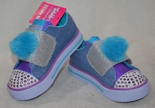 Skechers Toddler Girl's TT Shuffles Daisy Days Denim/Multi Shoes-Sz 5/6/7/8 NWB