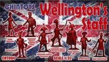 CHINTOYS CHT004 NAPOLEONIC WARS WELLINGTON'S STAFF BEIGE - 8 FIGURES
