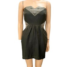 Y2K Urban Outfitters Ecote Strapless Mini Dress Small Embroidered Boho Party