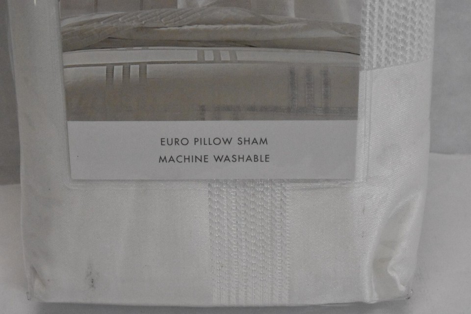 Hotel Collection Euro Pillow Sham 26" x 26" Pillows Zipper Close