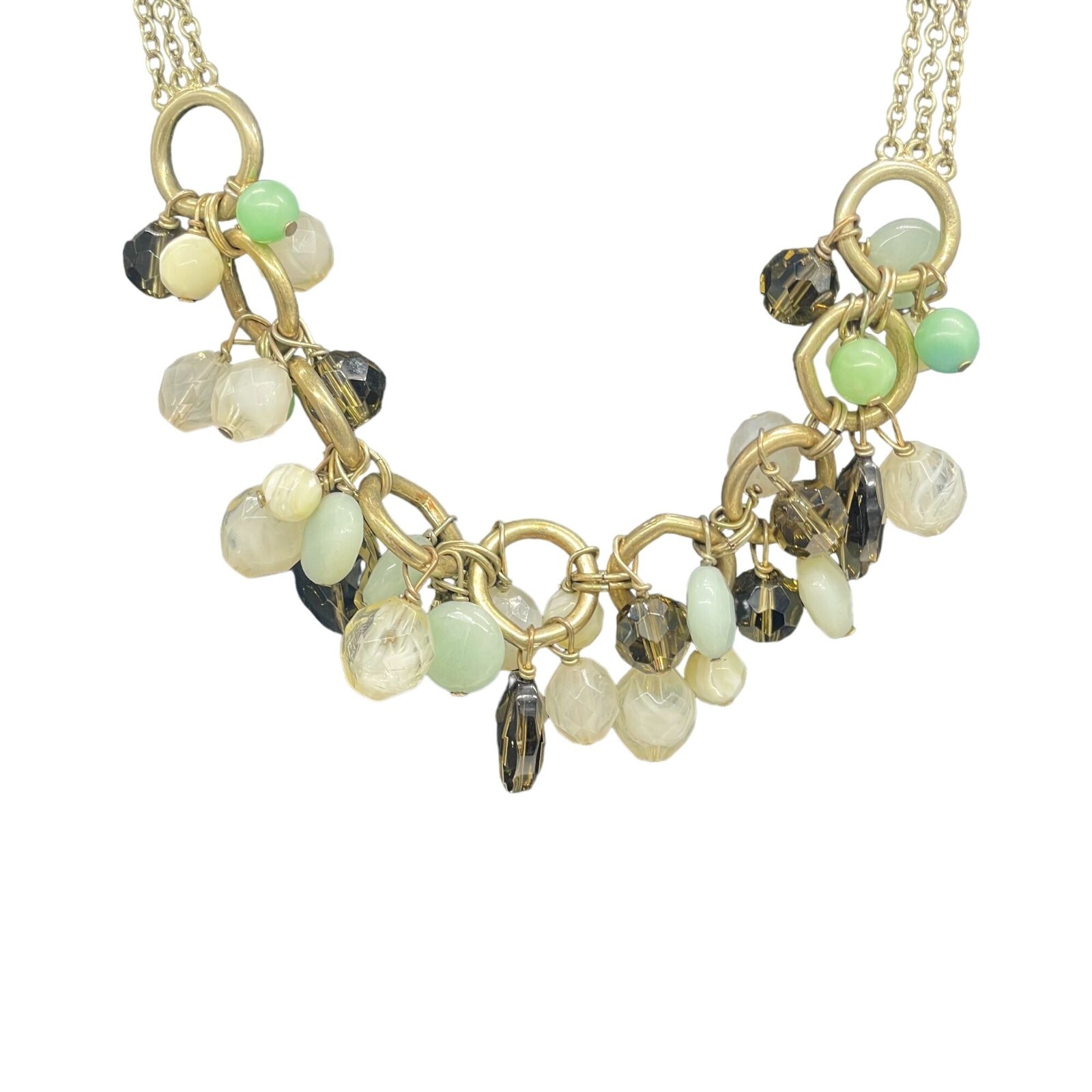 Talbots Multicolor Glass Beaded Statement Choker … - image 3