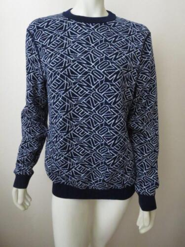 KENZO Navy / White Reversible Logo Intarsia Knit Sweater L NWOT - Picture 1 of 1