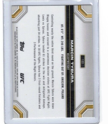 2024 Topps Chrome UFC - #122 Marcin Tybura - Picture 2 of 2