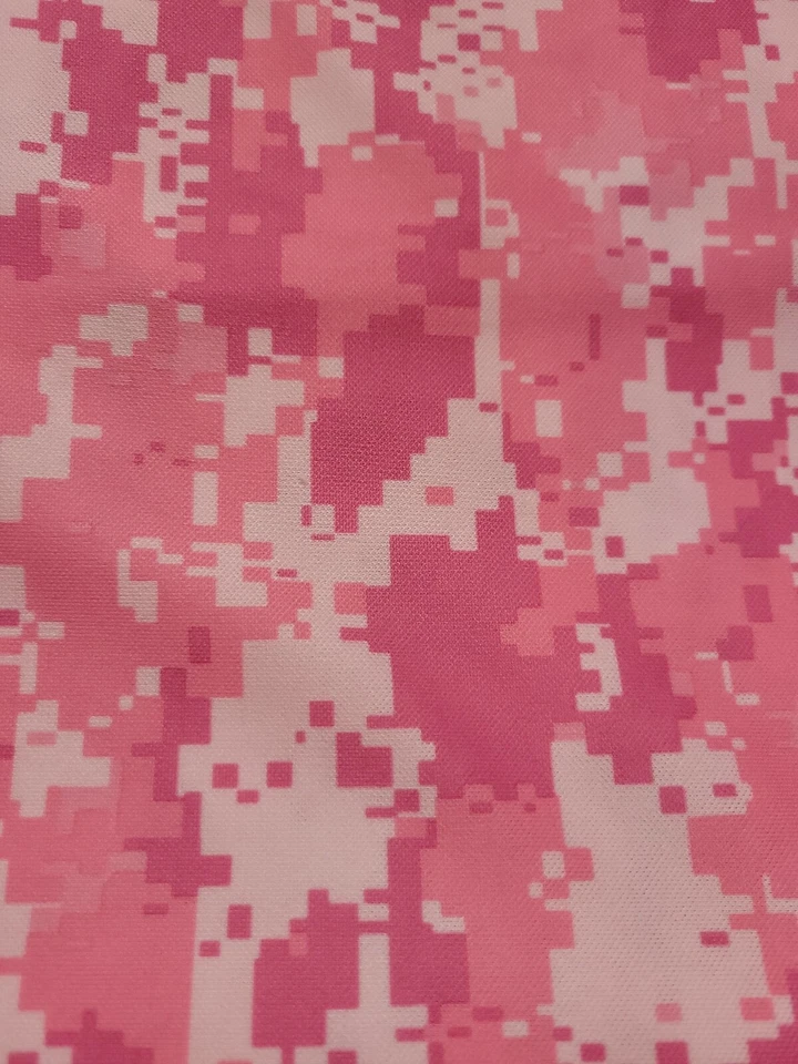 Pink Pixel Camouflage Stretch Knit Fabric One Piece 66" W x 1 yard 12" L New - Image 2 of 4