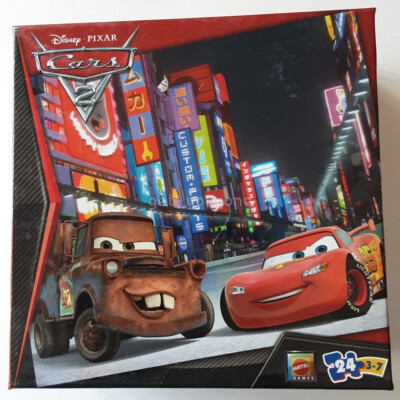 Disney Pixar Cars 2 Movie Mater & Lightning McQueen in Tokyo 24 pc