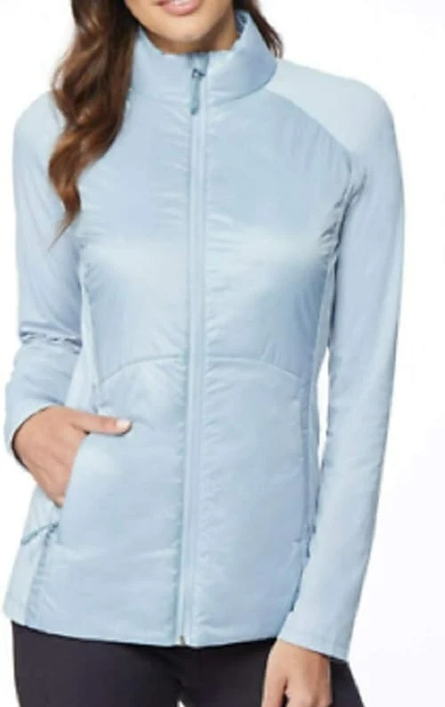 *NWT* 32 Degrees Womens Mixed Media Lightweight Jacket (Blue Fog,M) - Image 3 of 4