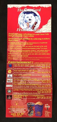 1998 Chinese New Year Singapore Festive Coca-Cola Card - Picture 4 of 5