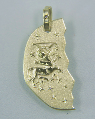 Anhänger, Sternzeichen, Tierkreiszeichen, Schütze  in Gold 333/ooo