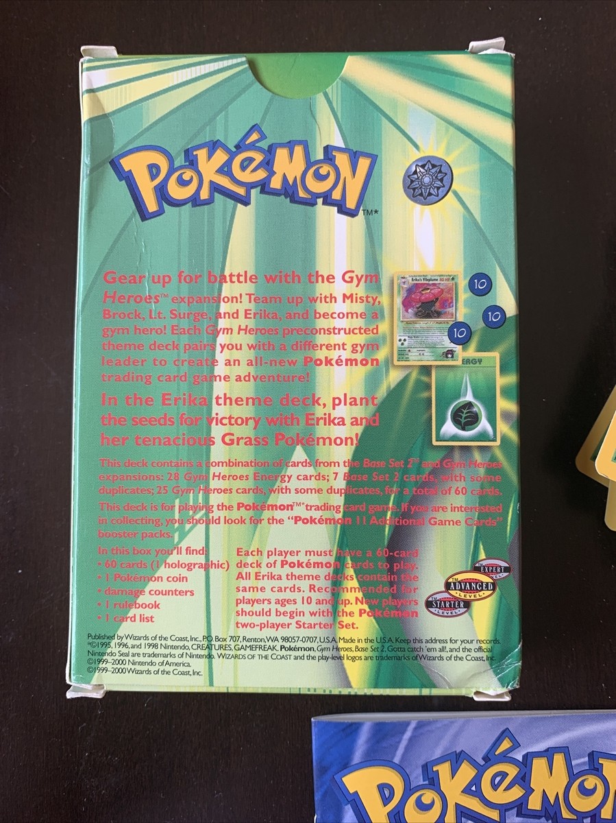 Pokemon Trading Card Game Erika Theme Deck MINT Everything