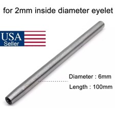 2mm Flanging Punch Tool Rod Eyelets Grommet Ring Air Hole Semi Hollow Rivet USA