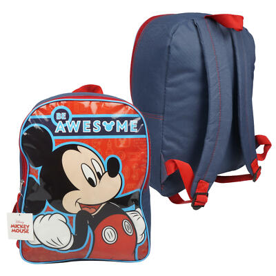 Disney Mickey Mouse Backpack Kids School Book bag New | eBay
