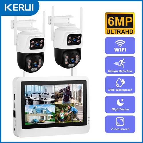 KERUI 8CH NVR 6MP WIFI LCD Screen Wireless Security Camera System Surveillance - Picture 21 of 21