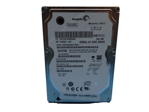 120 GB SATA SEAGATE Momentus 7200.2 ST9120823AS S/N: 5NJ0VCKL 2,5 ZOLL #NFP883