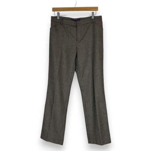Vintage Ralph Lauren Collection Purple Label Cashmere Pants 8 Houndstooth - Picture 2 of 13